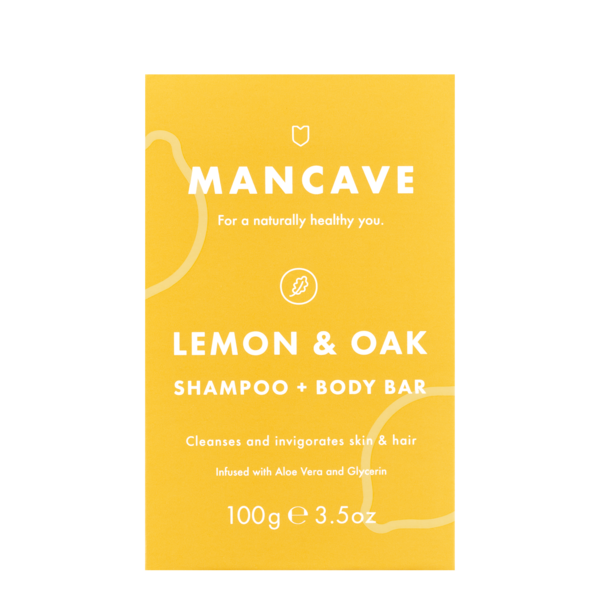 Mancave Puhastusseep Lemon&Oak kehale ja juustele 100g